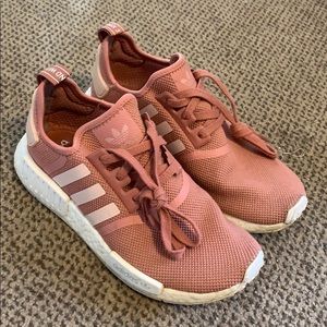 Limited edition light pink adidas boost shoes